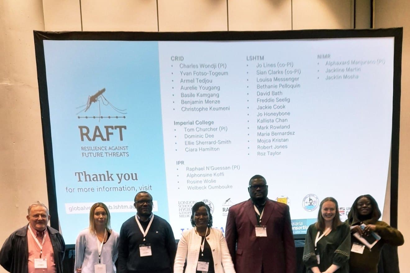 The RAFT consortium team in front of the closing slide